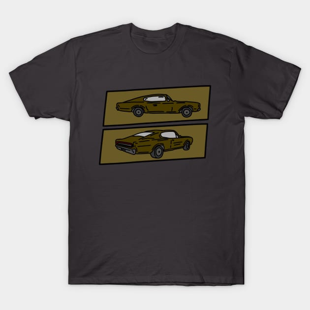 classic muscle car vintage illustration T-Shirt by fokaction